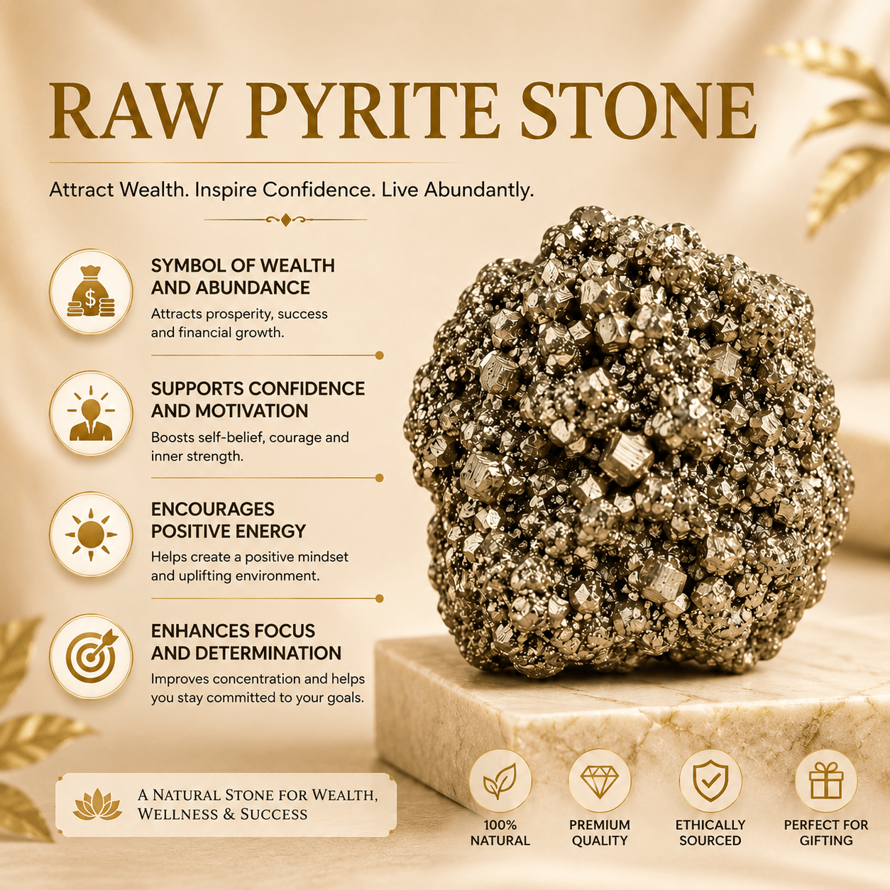 Raw Pyrite Stone