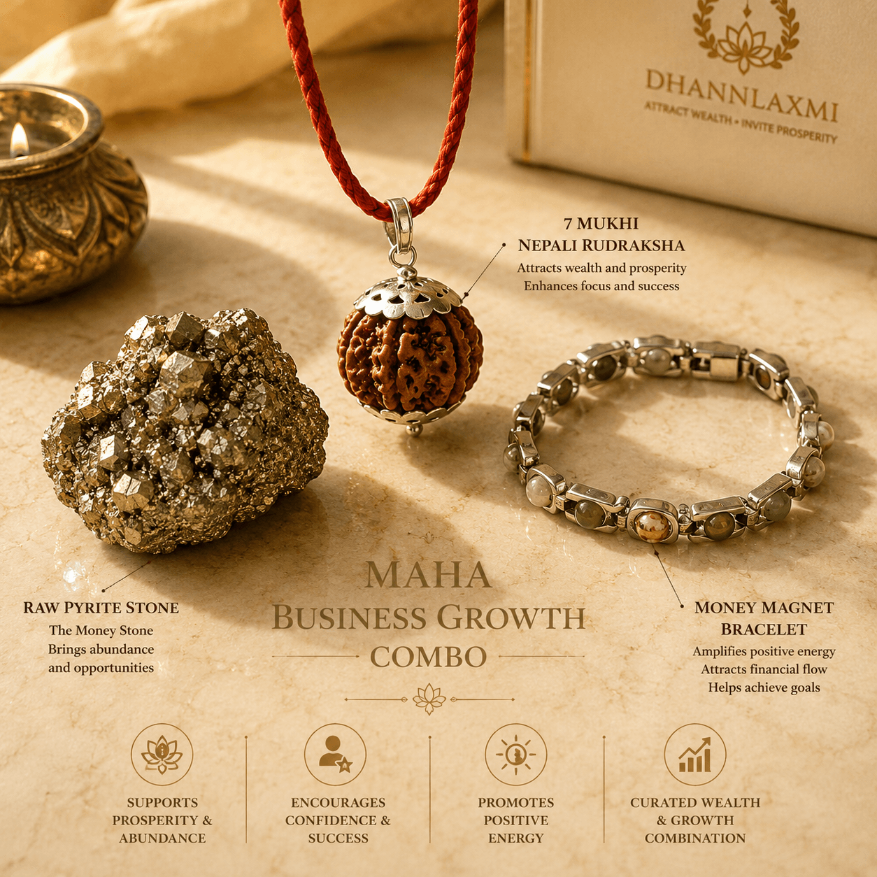 Maha Business Growth Combo (Attracts Wealth, Success, and Prosperity)