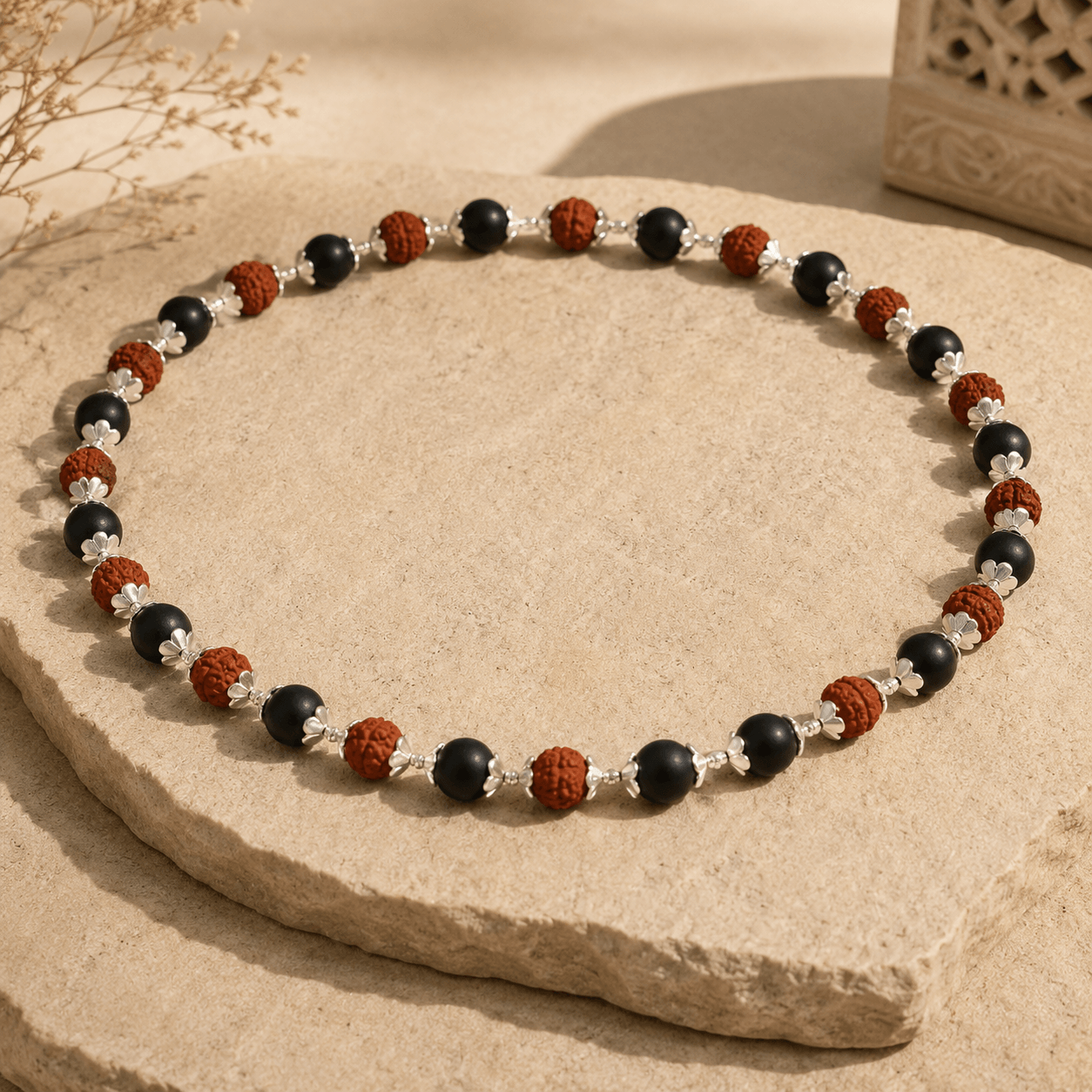 Rudraksha Karungali Mala