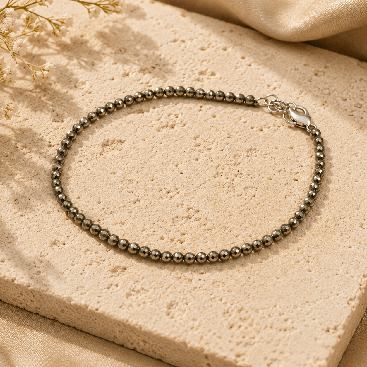 Pyrite Anklet
