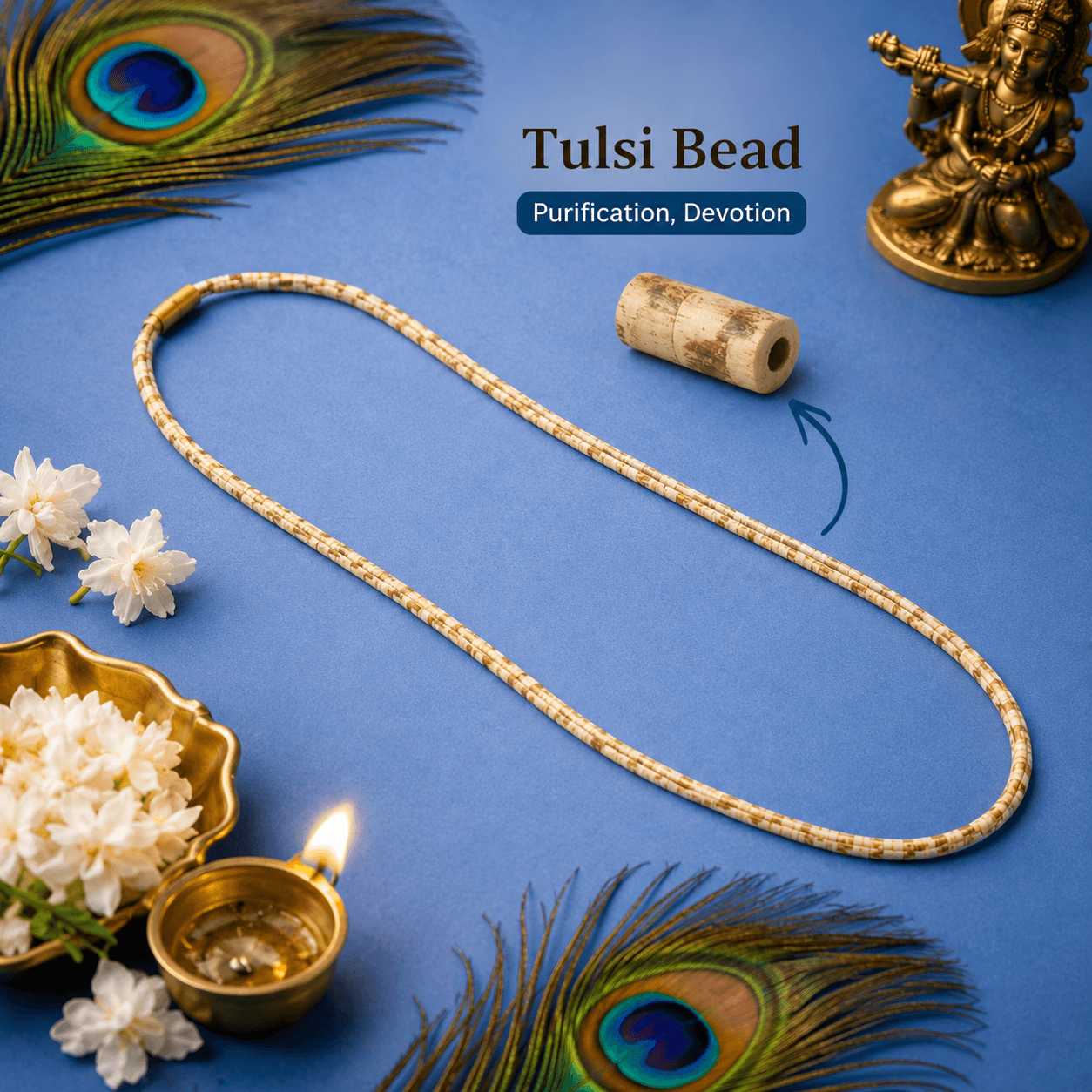 Asli Tulsi Kanthi Mala (Double Layer)