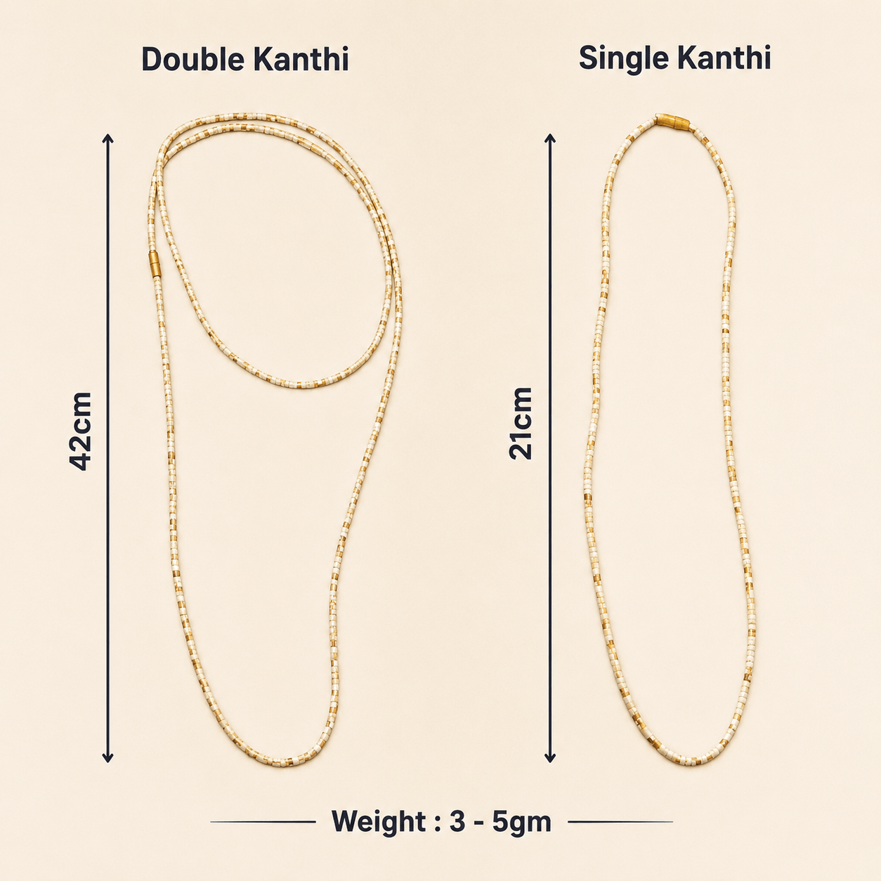 Asli Tulsi Kanthi Mala (Double Layer)