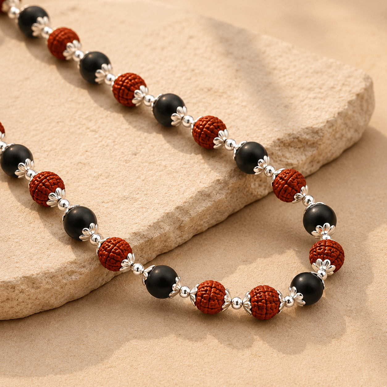 Rudraksha Karungali Mala