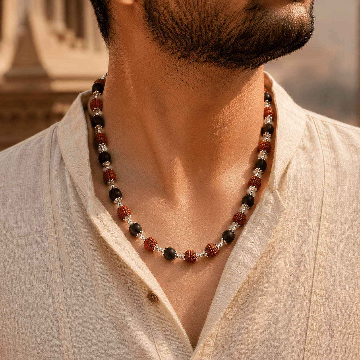 Rudraksha Karungali Mala