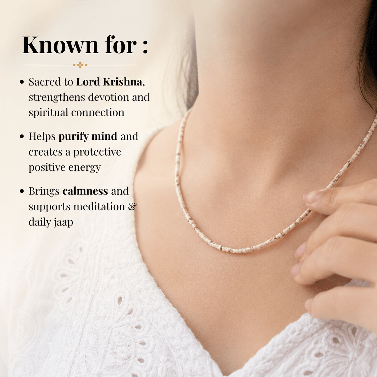 Asli Tulsi Kanthi Mala (Double Layer)